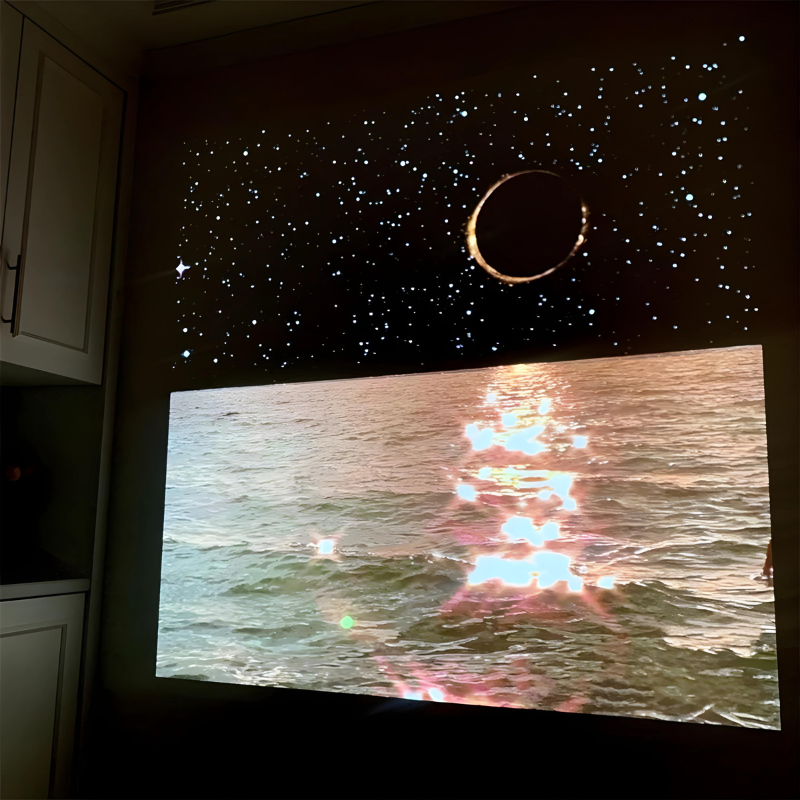 Projetor Lunar Aurora Moon Galaxy Atmosfera Noturna - Projetor com cartucho filme