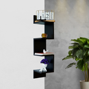 Prateleira de Canto Vertical em MDF - Estante Organizadora para Livros, Decoração e Objetos - Quarto, Banheiro ou Escritório