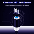 Cabo Magnético 3 em 1 H'maston SJX01 - Lightning + USB-C + Micro USB (1m) - Compatível com iPhone, Android e Acessórios