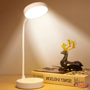 Luminária de Mesa LED Recarregável FlexiLight™ - Abajur Touch com Haste Flexível, Ideal para Estudo e Uso Sem Fio