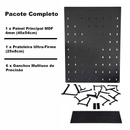 Pegboard Gamer Pro - Organizador de Parede com Prateleira - Preto