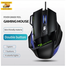 Mouse Gamer Profissional X7 - 3200DPI Ajustável, 7 Botões Programáveis, RGB e Design Ergonômico (Original)