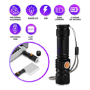 Lanterna UV LED Ultravioleta 395nm - Detecta Notas Falsas, Resíduos, Urina e Insetos - Luz Negra Roxa Portátil (Bateria Inclusa)