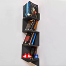 Prateleira de Canto Vertical em MDF - Estante Organizadora para Livros, Decoração e Objetos - Quarto, Banheiro ou Escritório