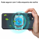 Cooler para Celular Gamer – Dissipador de Calor com LED, Ventoinha Silenciosa e Ajuste de RPM