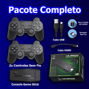 Game Stick Retrô Portátil 4K - 10 Mil Jogos com 2 Controles
