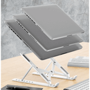 Suporte Articulado Compacto para Notebook e Laptop ErgoBase™ - Base de Apoio Preta, Ajustável e Ergonômica