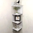 Prateleira de Canto Vertical em MDF - Estante Organizadora para Livros, Decoração e Objetos - Quarto, Banheiro ou Escritório