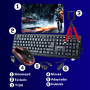 Kit Gamer Completo - Mobilador, Teclado e Mouse para Setup Profissional