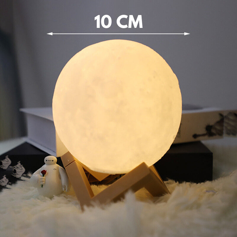 Luminária De Lua Cheia 3d Led - Abajur Decoração