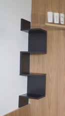 Prateleira de Canto Vertical em MDF - Estante Organizadora para Livros, Decoração e Objetos - Quarto, Banheiro ou Escritório